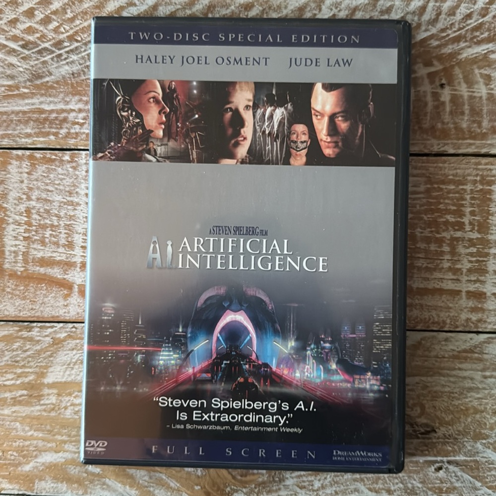 3/$15 u pick dvds📀or 1 for $9~ AI Artificial Intelligence DVD, 2-Disc Special Ed